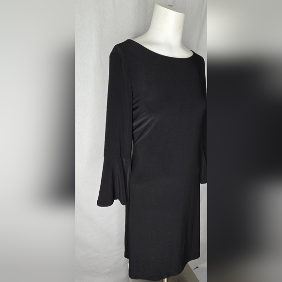 ​Tommy Hilfiger Black Bell Sleeve Sheath Dress Size 8 NWOT - Picture 3 of 9